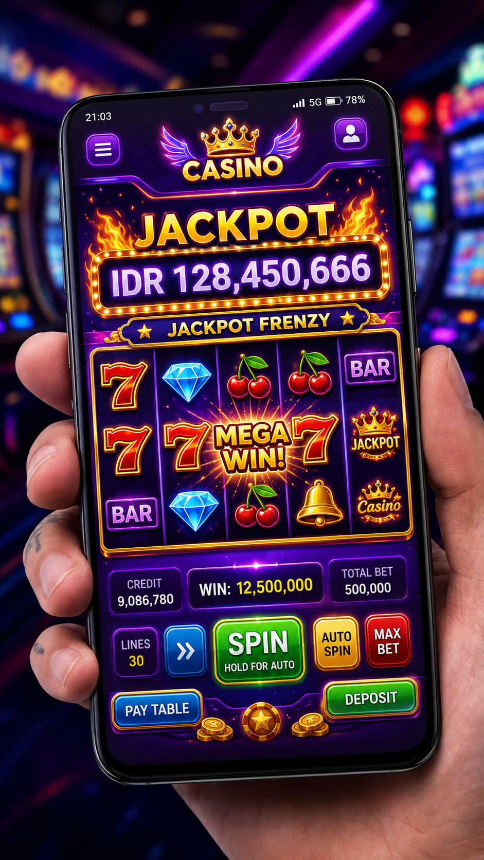Tampilan antarmuka utama aplikasi 700q yang ramah pengguna.
